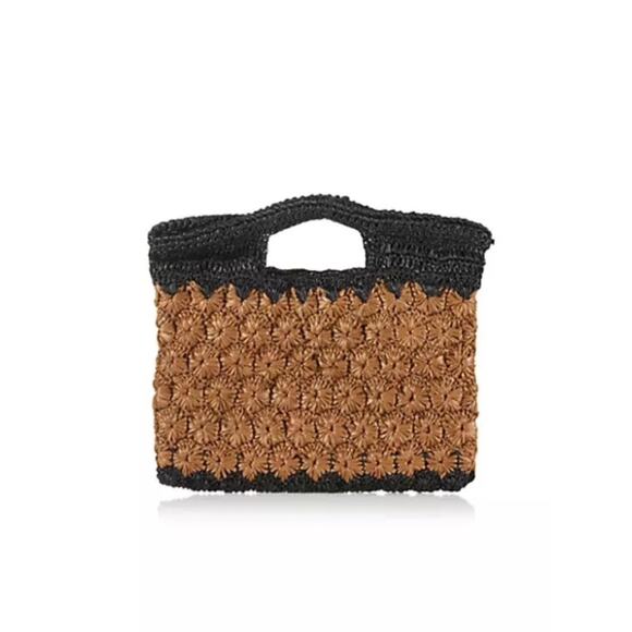 Carrie Forbes Handbags - Carrie Forbes Raffia Tote Bag.Brown